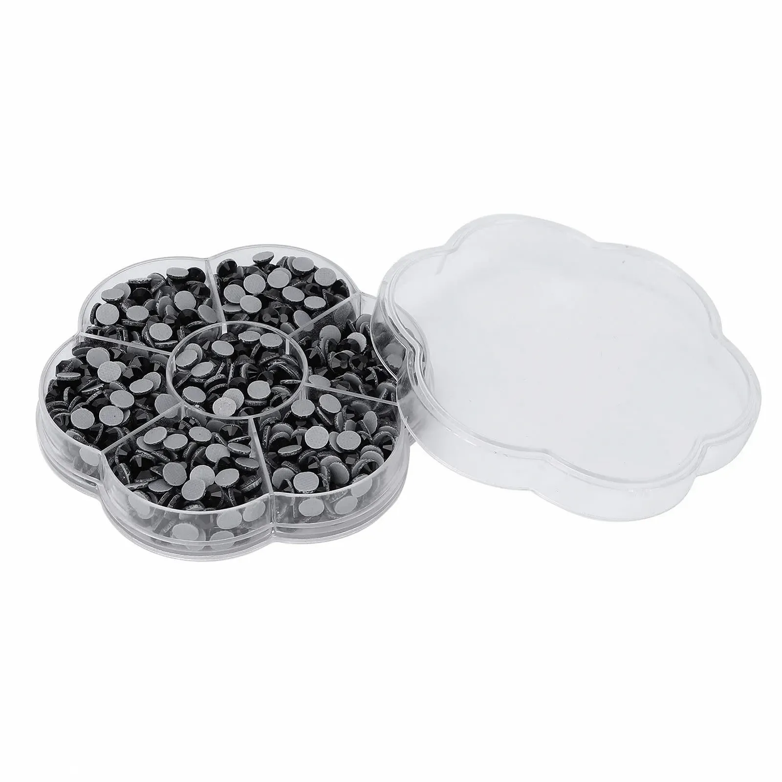 Стрази Прозорі Emoshayoga JM201 Чорний, 1000 шт, фото №8