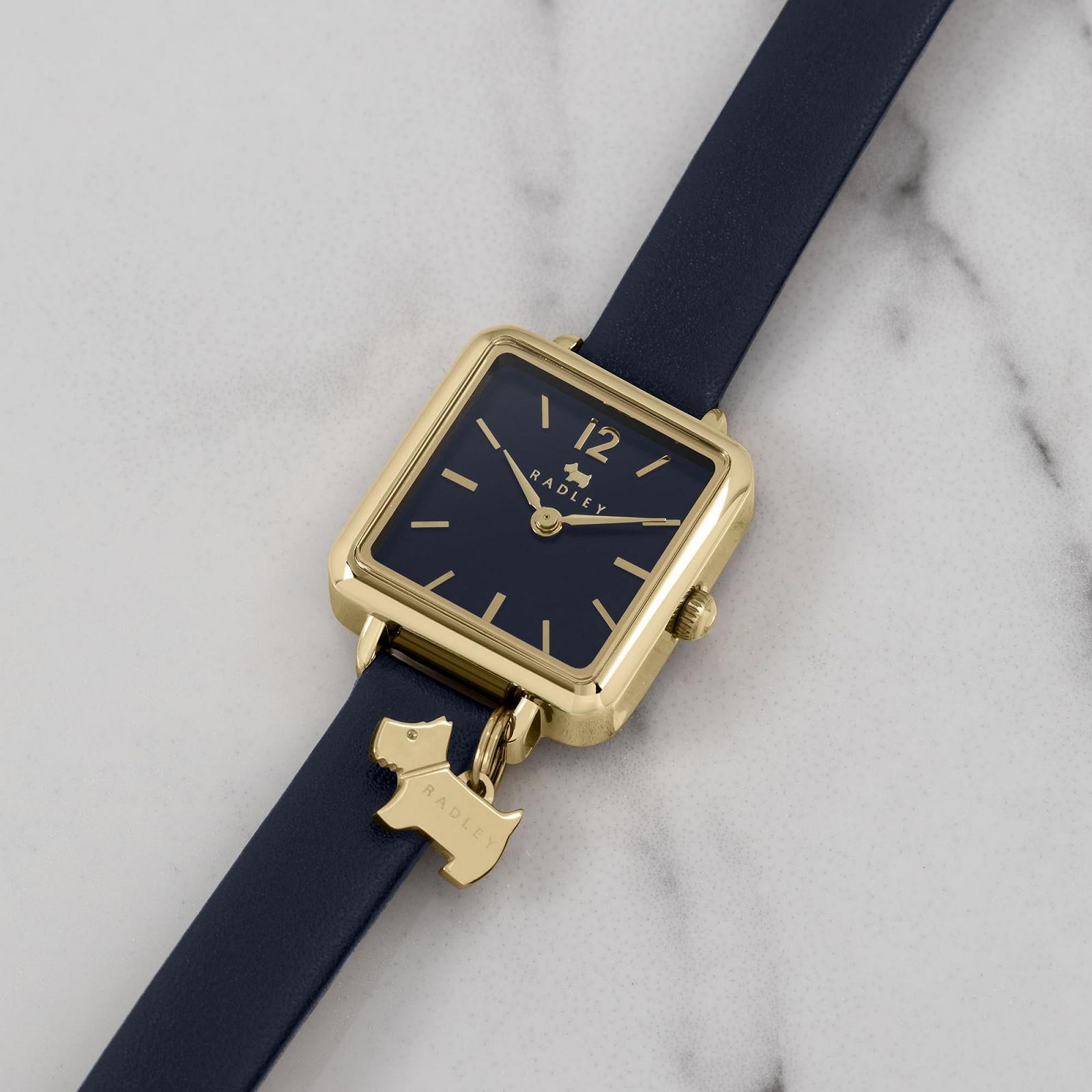 Жіночий аналоговий кварцовий годинник RADLEY RY21370 зі шкіряним ремінцем, чорнильний, браслет, фото №3