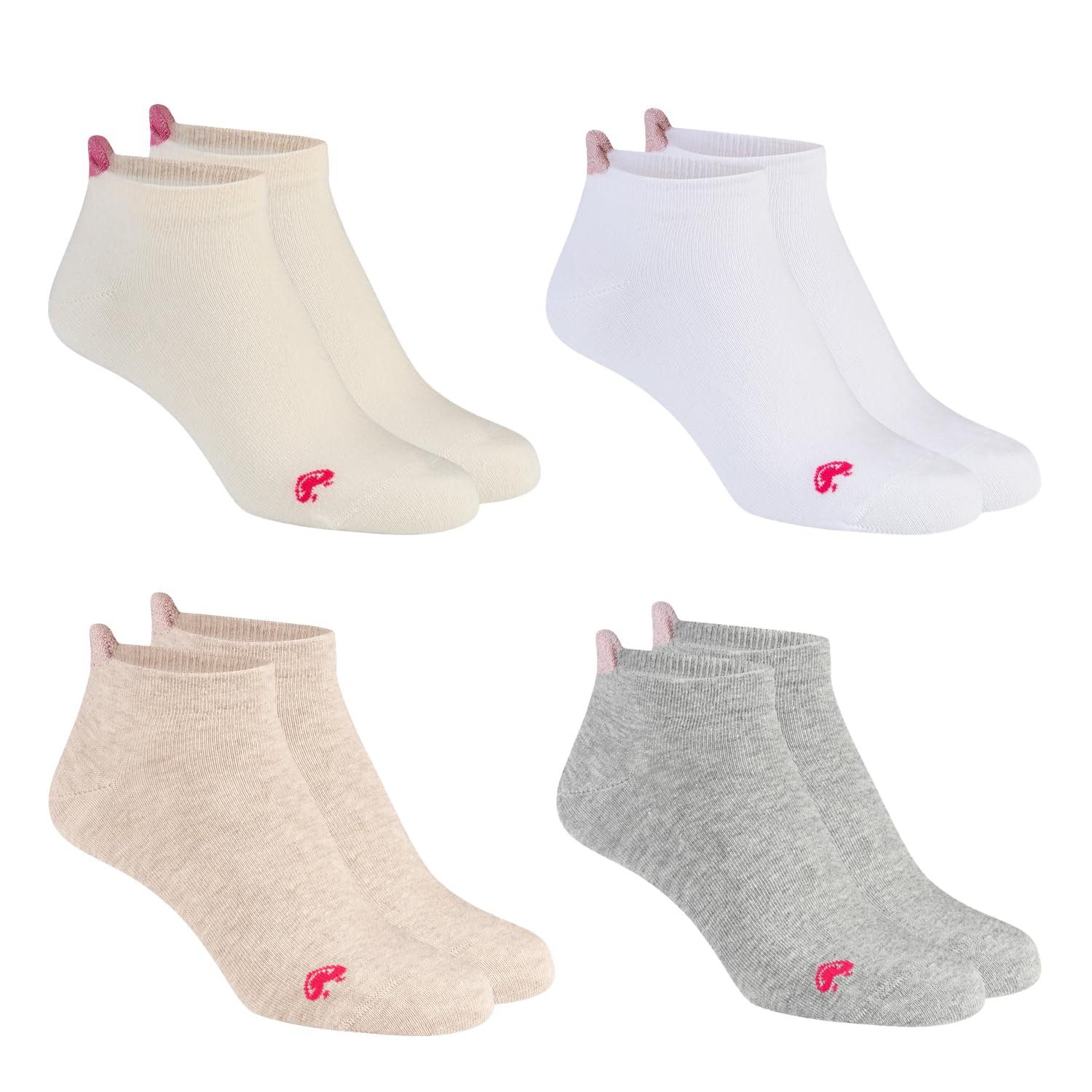 Носки Lieblingsstück Lovely Trainer - Женские носки - Набор из 4 - Хлопок - Подарочная коробка - Защита от пузырей - Нескользящие - Мотив сердца - Короткие чулки - Носки на каждый день, фото №6