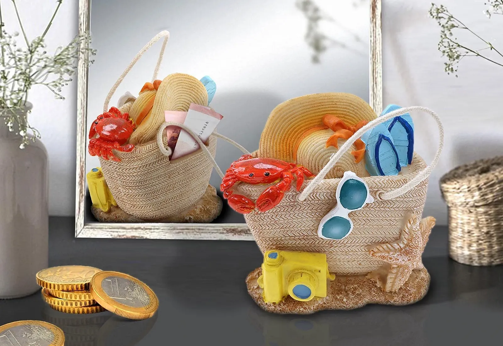 Скарбничка Beach Bag Travel Fund 10,5 x 10,5 x 6,5 см, фото №4