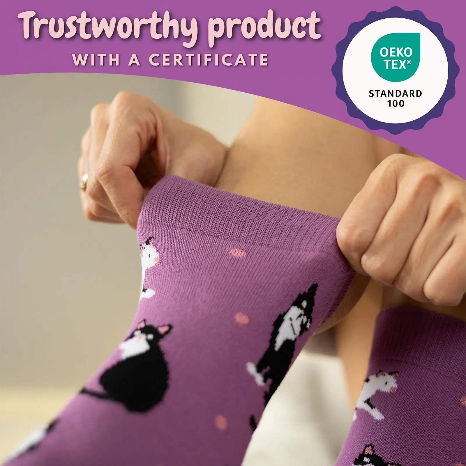 Шкарпетки Soxo Котячі Жіночі Кумедні 35-40 3 Пари, фото №6