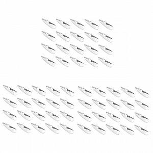 3D Подвески для ногтей FRCOLOR, 3D Стразы для ногтей, Драгоценные камни, Хрустальные камни для ногтей, Стеклянные драгоценные камни для ногтей, Капли страз, Плоские сверла для ногтей, Белый, 60 шт. - Фото 1