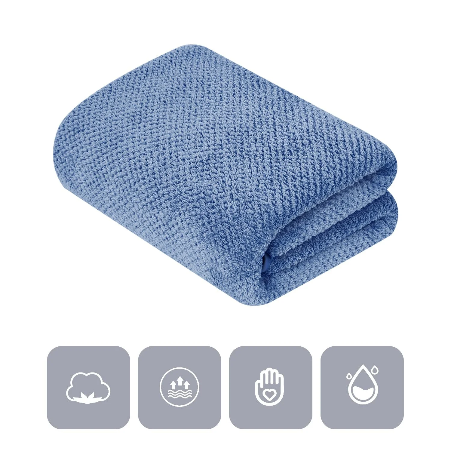 Набір рушників Extra Large Waffle Microfibre 35" x 70" 2 шт. М'які Поглинаючі, фото №2