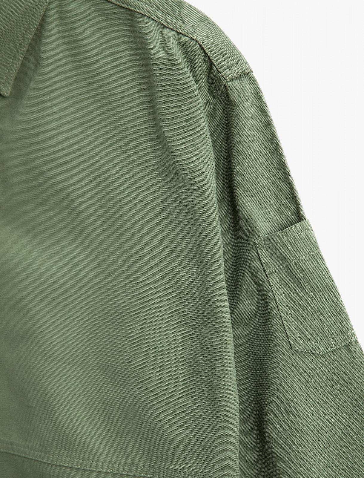 Куртка-рубашка Koton для мальчиков, оверсайз, с одним карманом, длинный рукав, хлопковая, фото №3 Куртка-рубашка Koton для мальчиков, оверсайз, с одним карманом, длинный рукав, хлопковая, фото №3