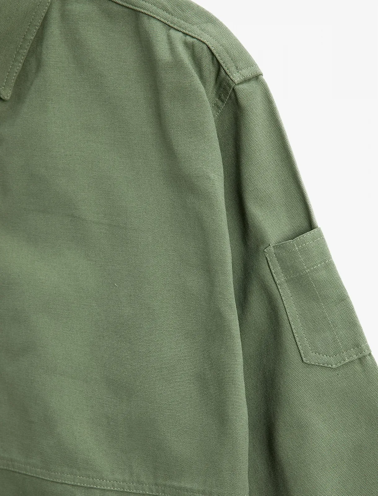 Сорочка-куртка Koton для хлопчиків, оверсайз, з однією кишенею, довгий рукав, бавовняна, фото №3