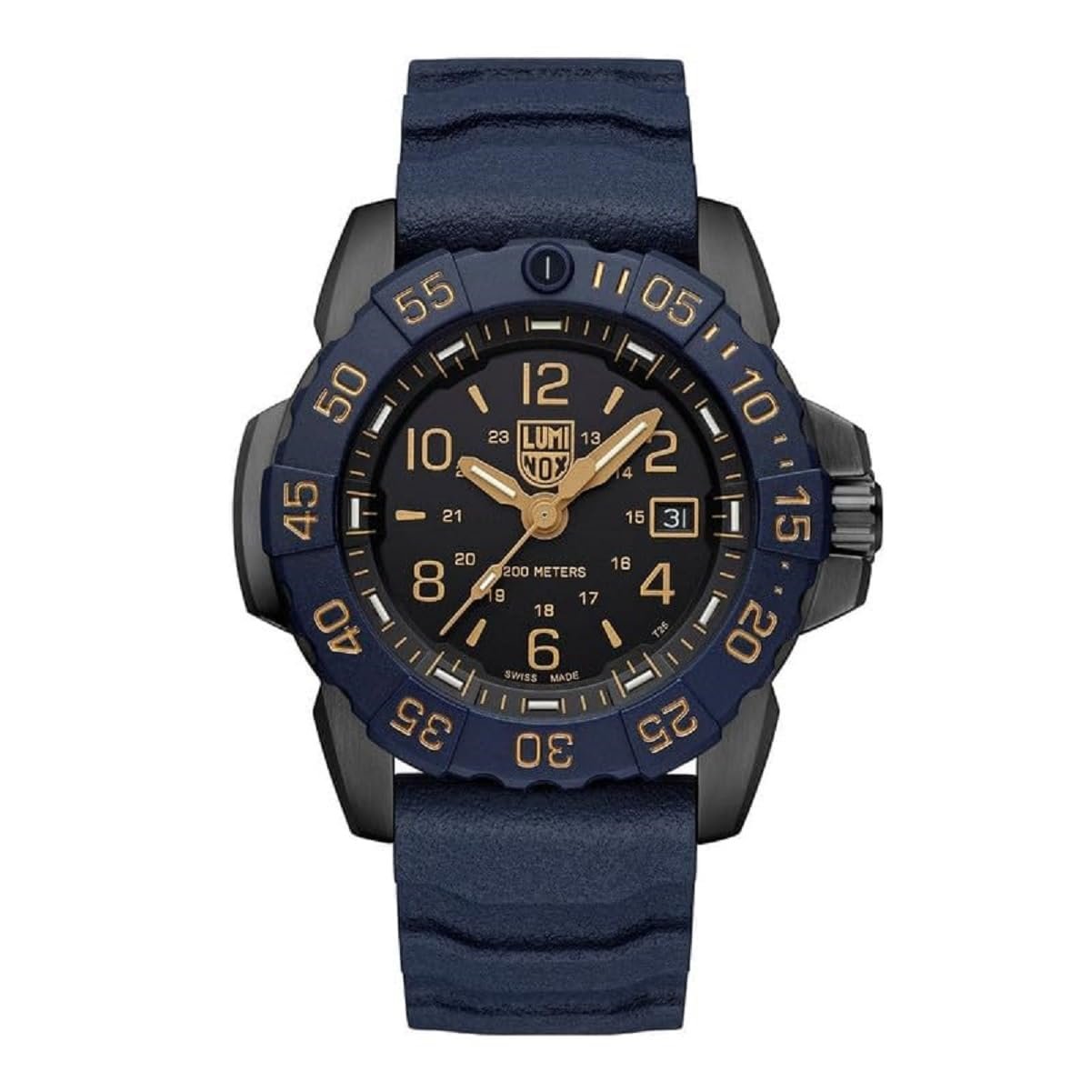 Мужские часы Кварцевые Аналоговые Luminox XS.3255.CB.NSF Синий ремешок, фото №1