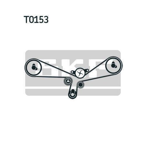 Водяний насос + комплект ременя ГРМ SKF VKMC 01903-1 для AUDI SEAT SKODA VW, фото №2