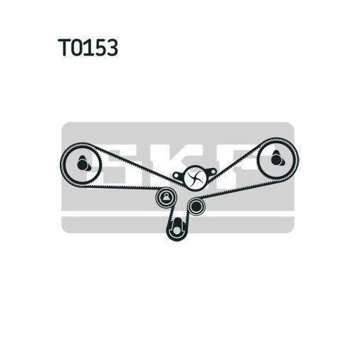 Водяний насос + комплект ременя ГРМ SKF VKMC 01903-1 для AUDI SEAT SKODA VW, фото №2