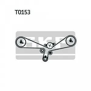 Водяний насос + комплект ременя ГРМ SKF VKMC 01903-1 для AUDI SEAT SKODA VW synthetic.ua - Фото 1