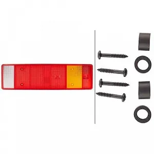 Скло заднього ліхтаря HELLA 9EL 152 889-001 для DAF MAN SCANIA ліве synthetic.ua - Фото 1