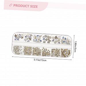 Стрази для нігтів PLAFOPE 1 коробка, незвичайна форма synthetic.ua - Фото 1