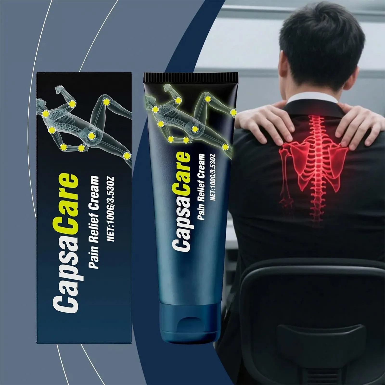 Заспокійливий крем-лосьйон 100 г, зволожуючий засіб для шкіри, тіла та м'язів для домашнього щоденного використання для жінок і чоловіків, фото №2