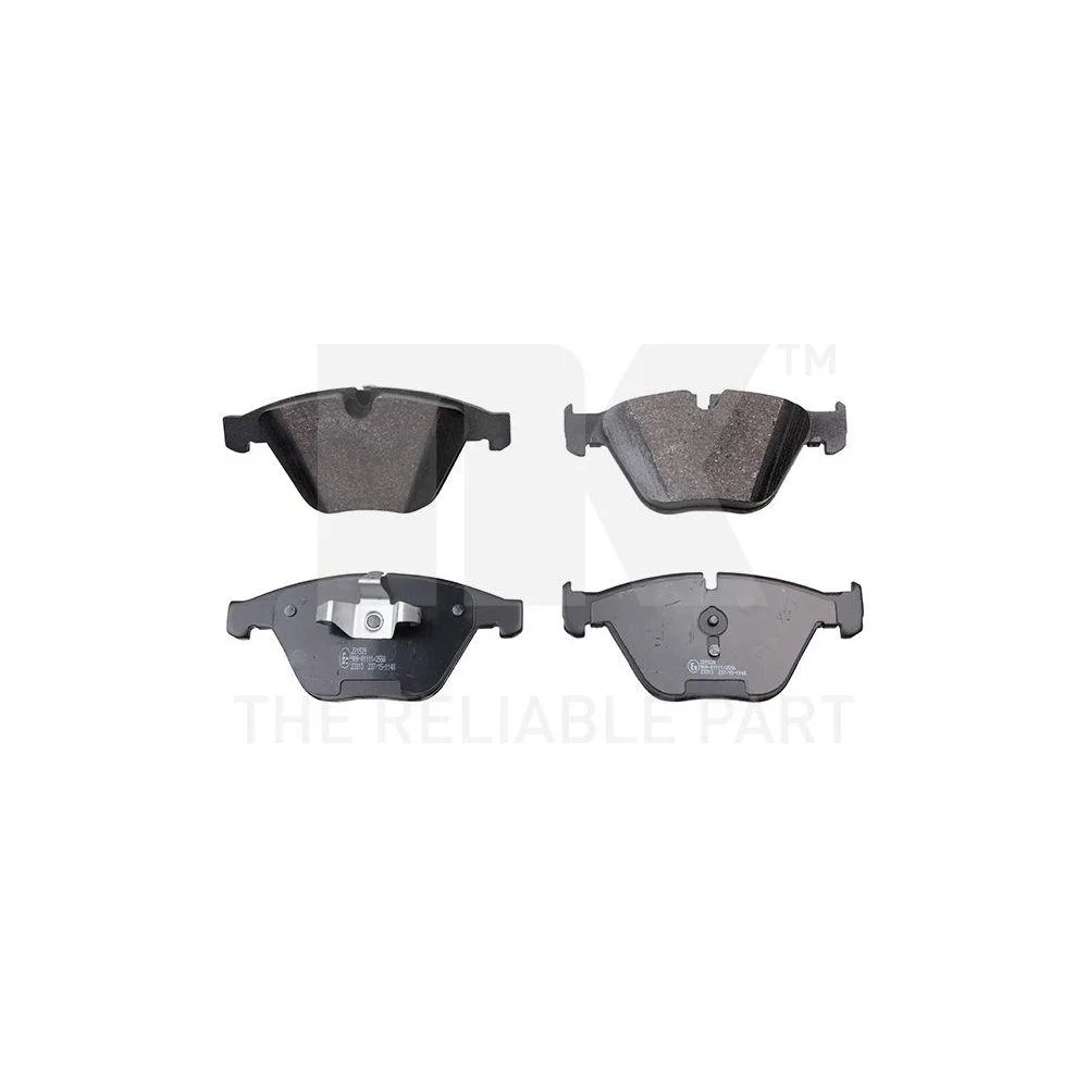 Комплект гальмівних колодок, дискові гальма NK 221539 для BMW, передній міст, фото №1