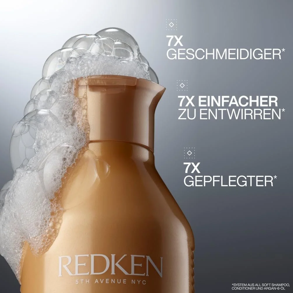 Шампунь Redken All Soft для сухого та ламкого волосся, фото №2 Шампунь Redken All Soft для сухого та ламкого волосся, фото №2