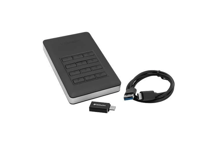 Внешний HDD Verbatim Store 'n' Go Secure 53401 1 ТБ USB 3.1 Keypad Access Black, фото №2