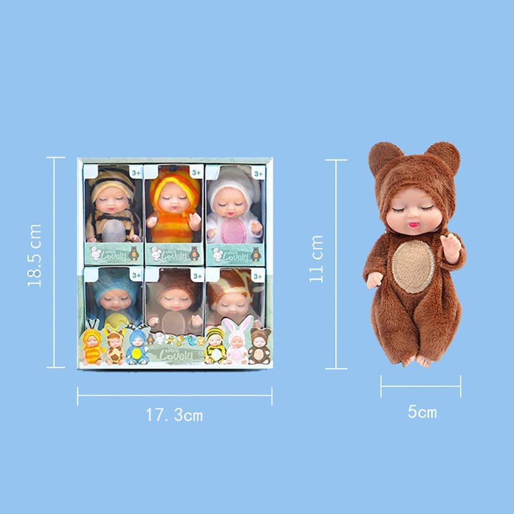 Кукла NGUMMS AA01 Mini Newborn Reborn Baby Mini Sleeping, фото №1