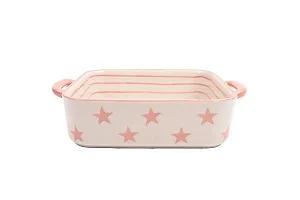 Форма для запікання Isabelle Rose Квадратна Stripes & Stars 26.2×20.8×6.4 см - Фото 1