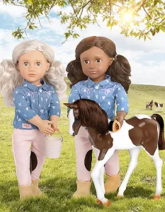 Лялька Our Generation Yanira з лошам: Серце для коней Ігровий набір з аксесуарами для маленьких вершників synthetic.ua - Фото 1