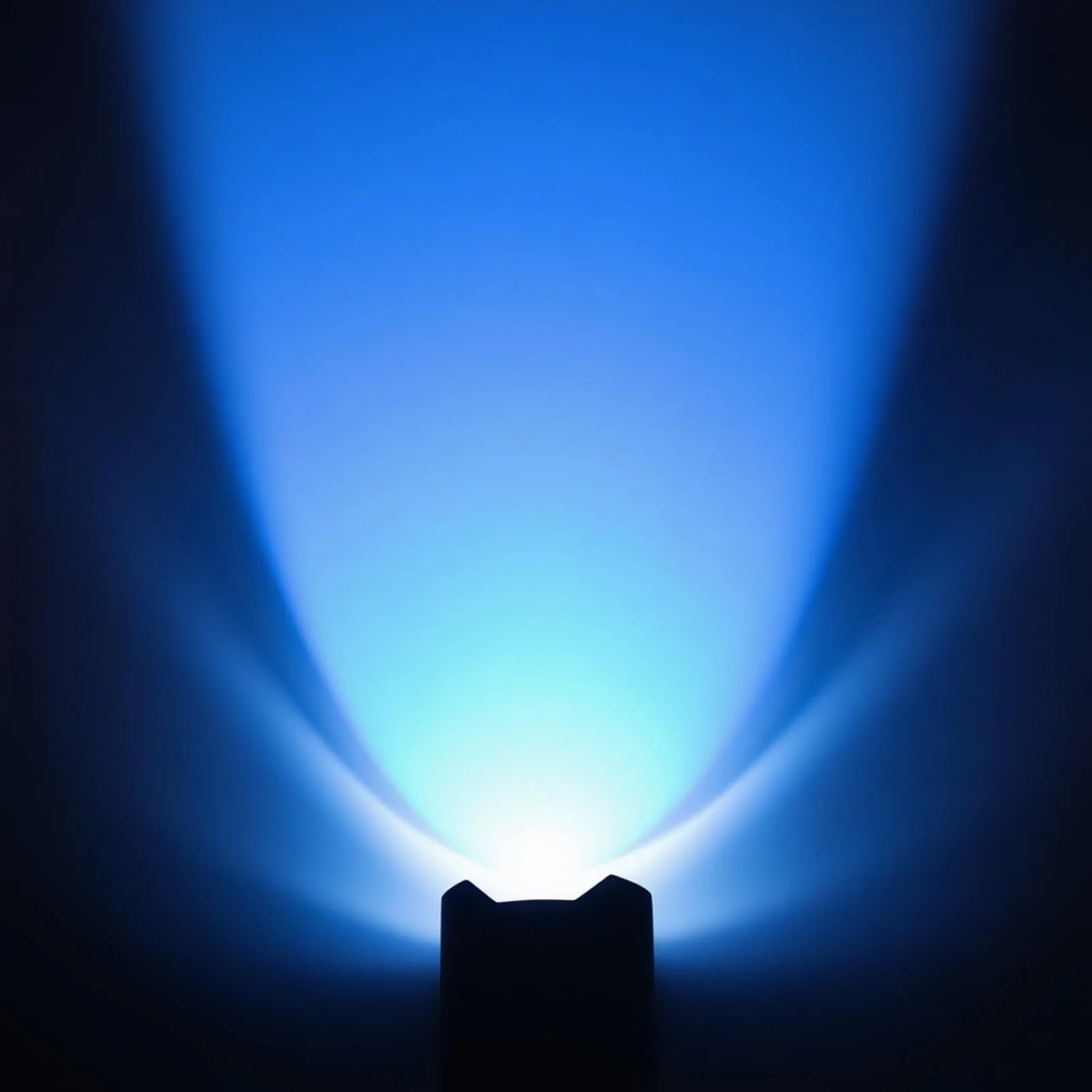 Ліхтарик Міні LED Blue Light 3 режими Zoomable з кліпсою Синій, фото №9