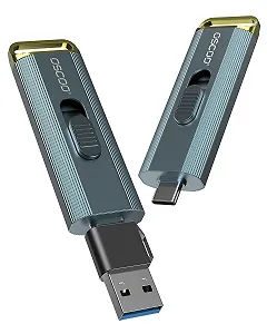 Внешний SSD 2TB 2100 МБ/с Retractable Design USB 3.2 Type-C/USB-A - Фото 1