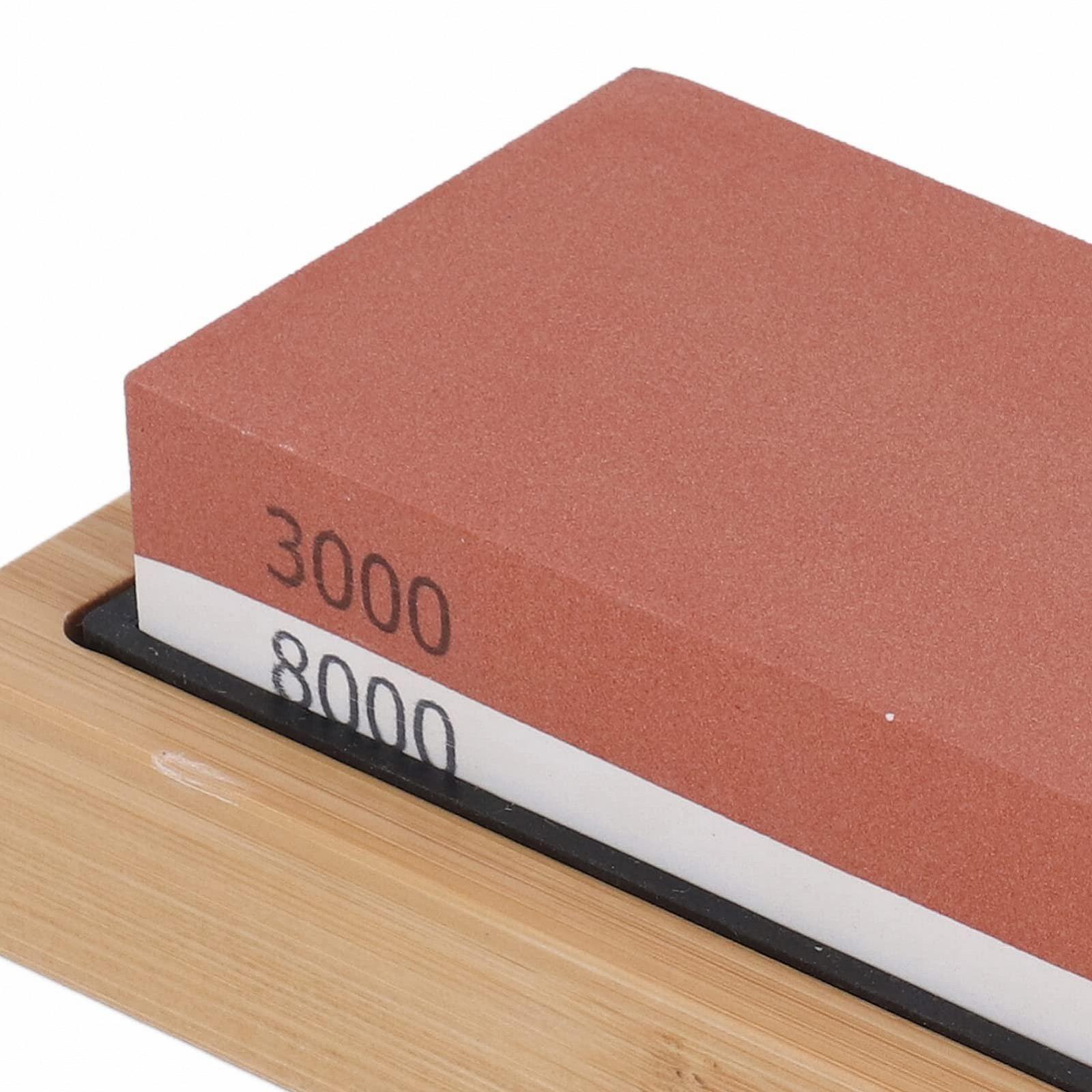 Набор точильных камней Schärfen Whetstone на бамбуковом основании для кухонных ножей и инструментов, фото №7 Набор точильных камней Schärfen Whetstone на бамбуковом основании для кухонных ножей и инструментов, фото №7