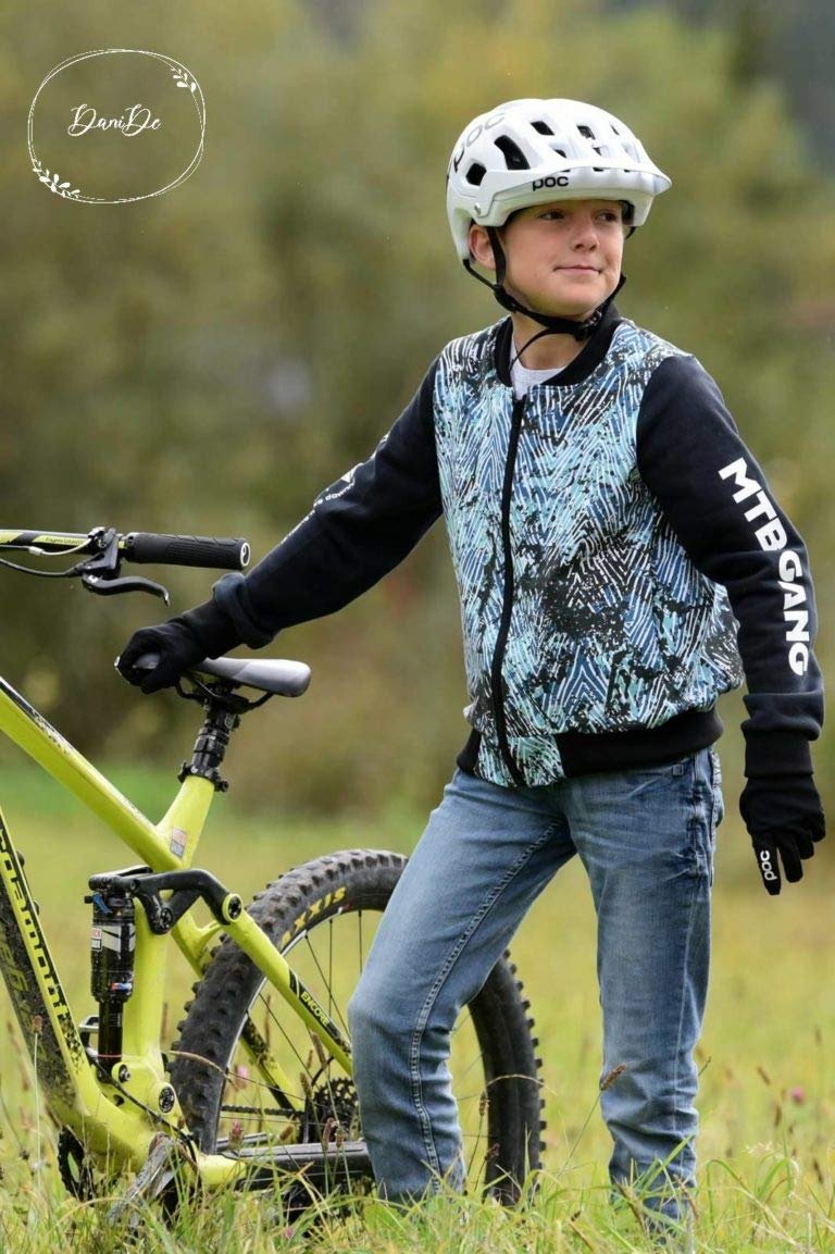 Куртка-бомбер Fadenk Paper Pattern College для дітей, фото №4 Куртка-бомбер Fadenk Paper Pattern College для дітей, фото №4