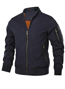 Куртка HOOD CREW Bomber Jacket мужская легкая тонкая повседневная ветровка с карманами на молнии - Фото 1