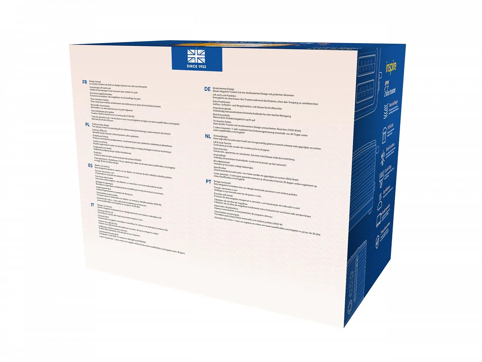 Тостер Russell Hobbs Inspire 24373-56 Сірий, фото №10