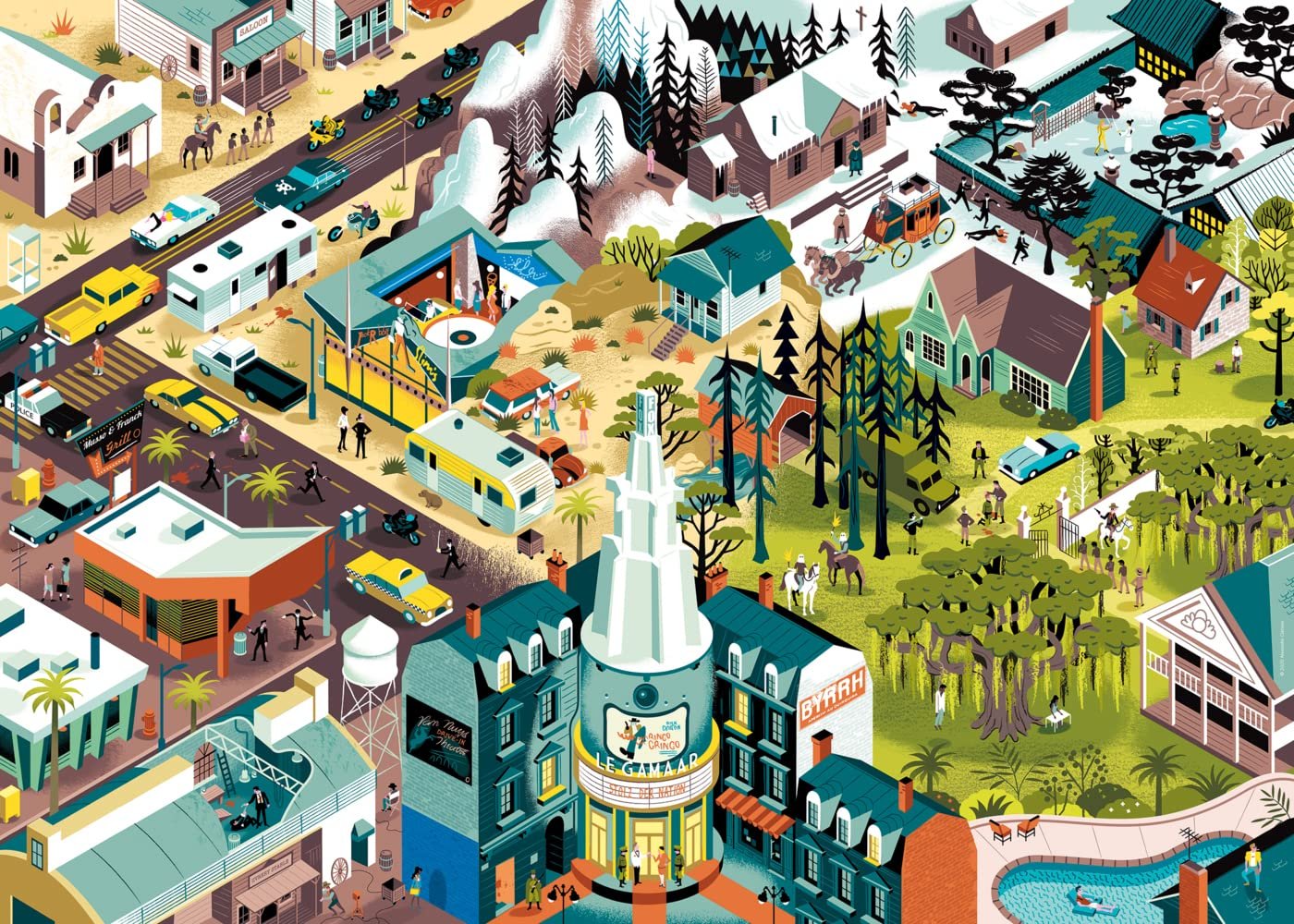 Пазл Heye Tarantino Films 299491 1000 элементов Серебристый, фото №3