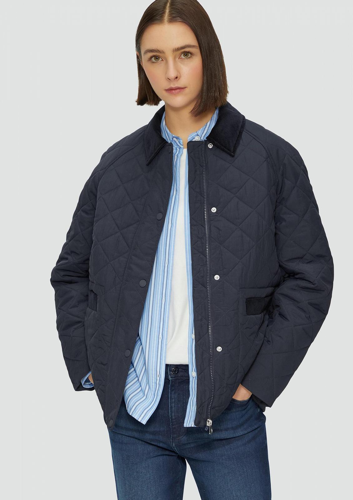 Куртка s.Oliver Жіноча стьобана з вельветовими деталями, фото №4 Куртка s.Oliver Жіноча стьобана з вельветовими деталями, фото №4