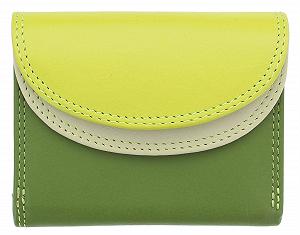 Кошелек VISCONTI Rainbow Collection RB126 Маленький Кожаный RFID Lime Multi - Фото 1
