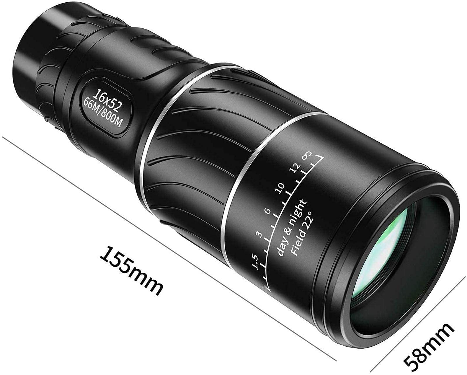 Монокуляр 16X52 Dual Focus HD Waterproof Compact, фото №4