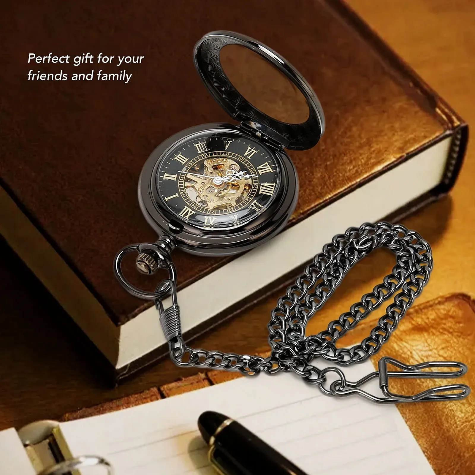 Механические карманные часы YUYTE с римским циферблатом, Винтажные часы с двойным корпусом, Механические карманные часы с ручным заводом, Скелетон с цепочкой, Винтаж, фото №2 Механические карманные часы YUYTE с римским циферблатом, Винтажные часы с двойным корпусом, Механические карманные часы с ручным заводом, Скелетон с цепочкой, Винтаж, фото №2