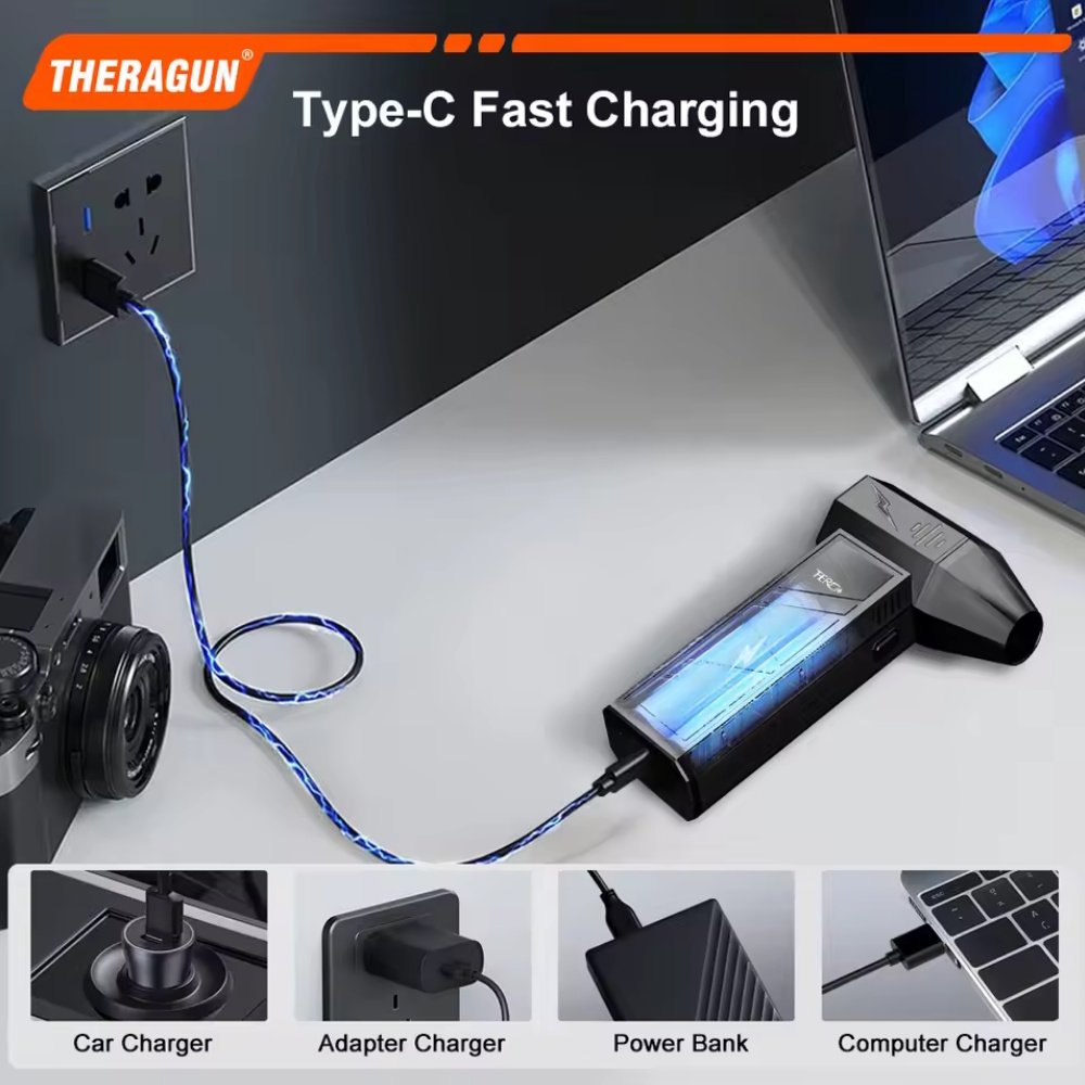 Портативний турбовентилятор THERAGUN X3ProTurbo Jet Fan 150000 RPM Black, фото №5