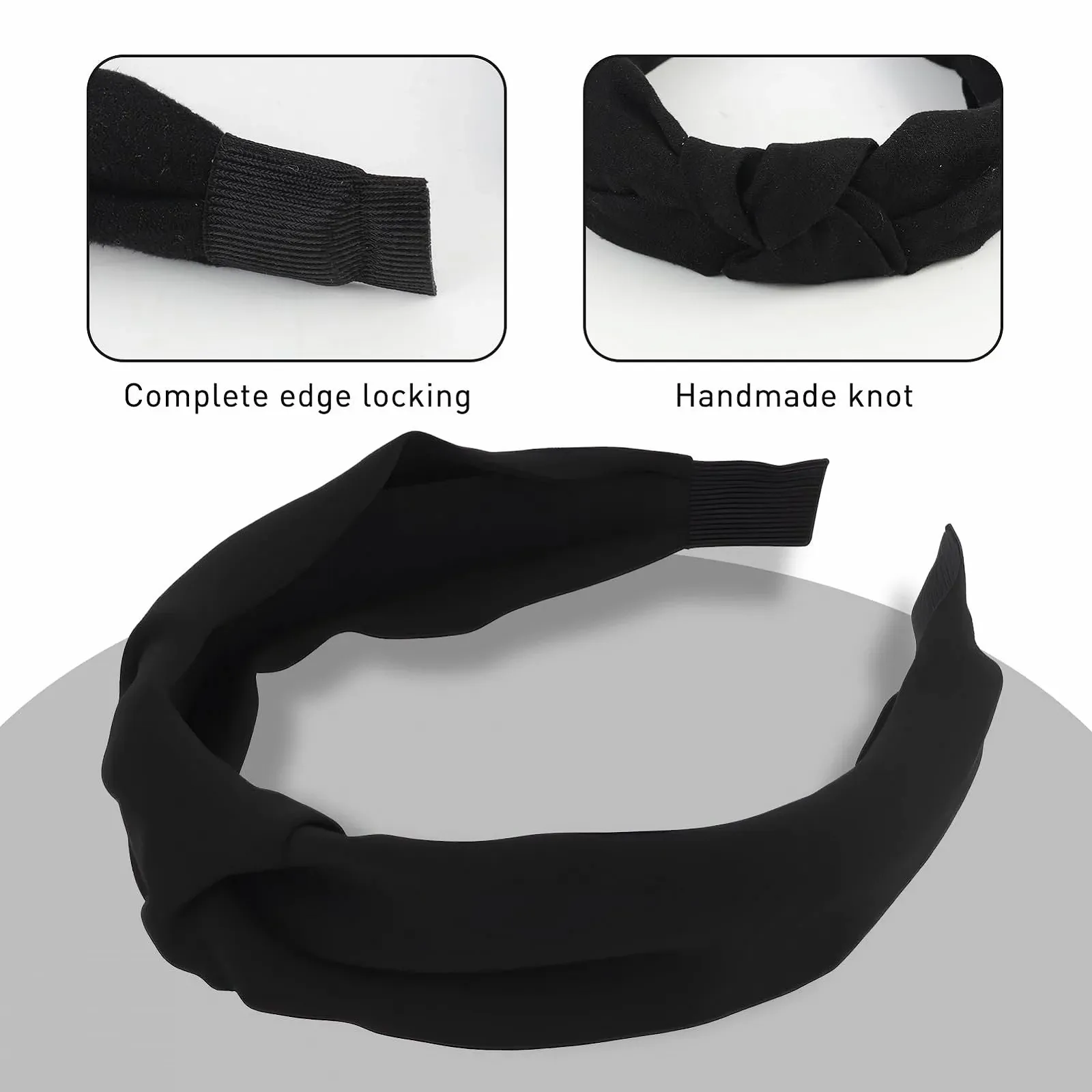 Обруч на голову с узлом, фото №3