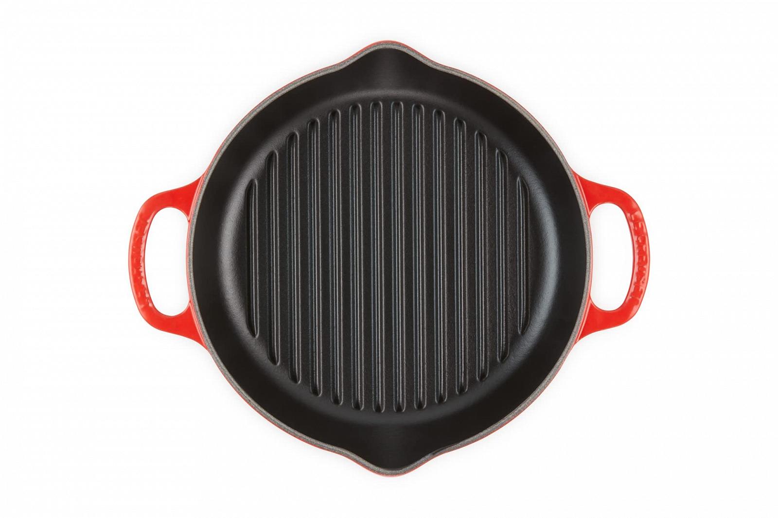 Сковорода-гриль Le Creuset Signature висока кругла 25 см Cherry Red, фото №4