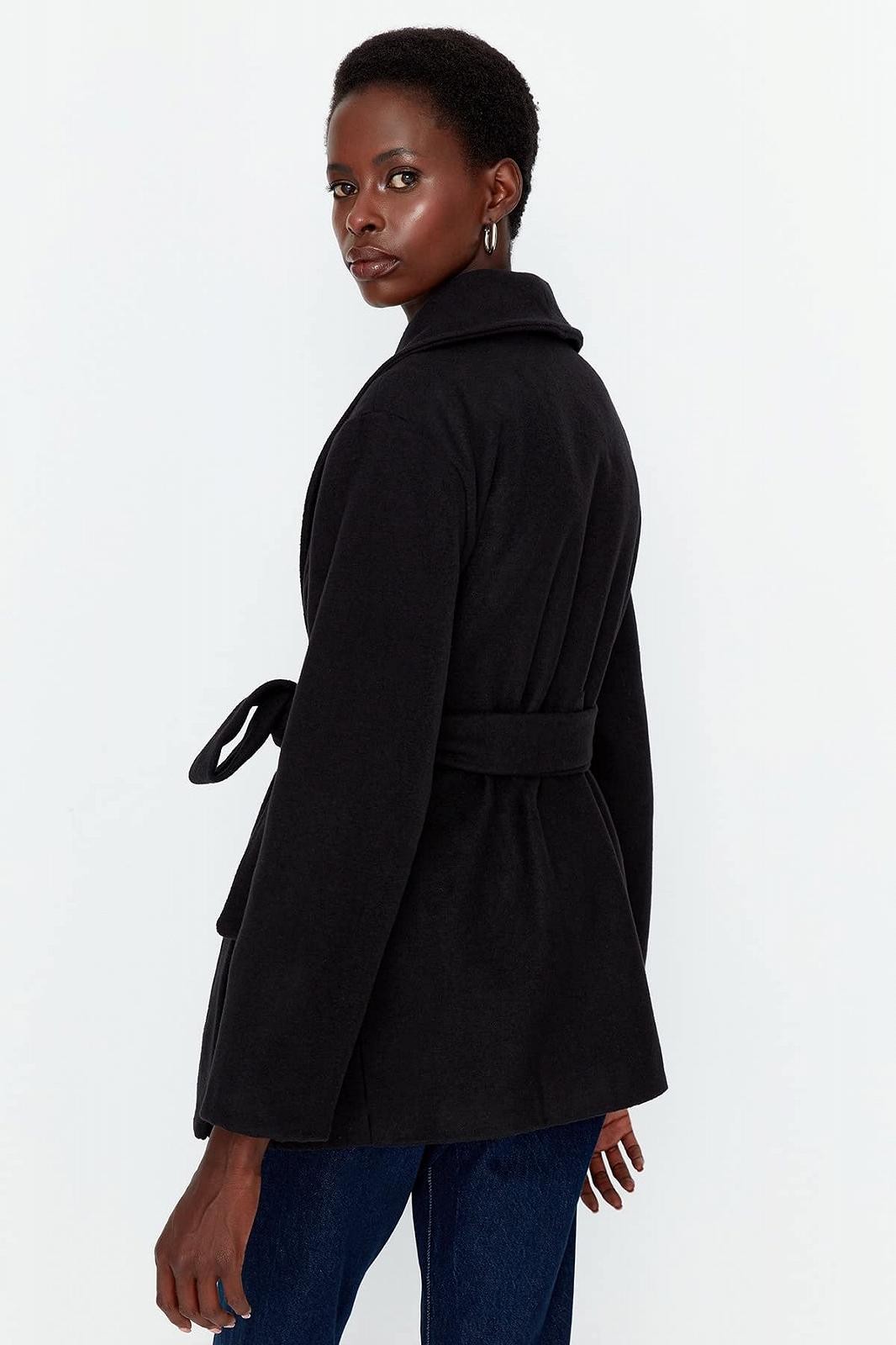 Пальто TRENDYOL Basic Однотонний, фото №5 Пальто TRENDYOL Basic Однотонний, фото №5