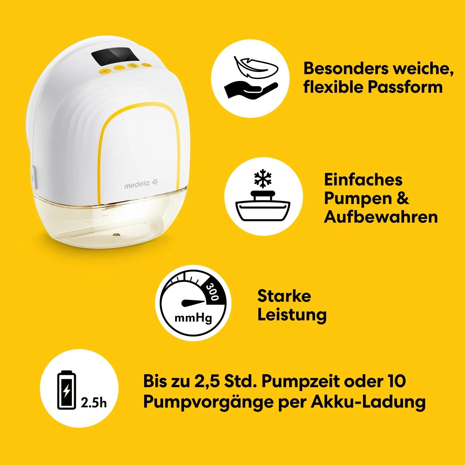 Молоковідсмоктувач електричний Medela Melody InBra Одинарний 2 режими 9 рівнів USB-C, фото №6 Молоковідсмоктувач електричний Medela Melody InBra Одинарний 2 режими 9 рівнів USB-C, фото №6
