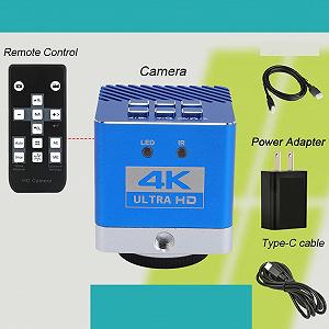 Камера для промышленного микроскопа aqxreight 4K HD, разрешение 8,3 МП, сенсор 1/1,8, HD-дисплей, интерфейс типа C, цифровой микроскоп synthetic.ua - Фото 1