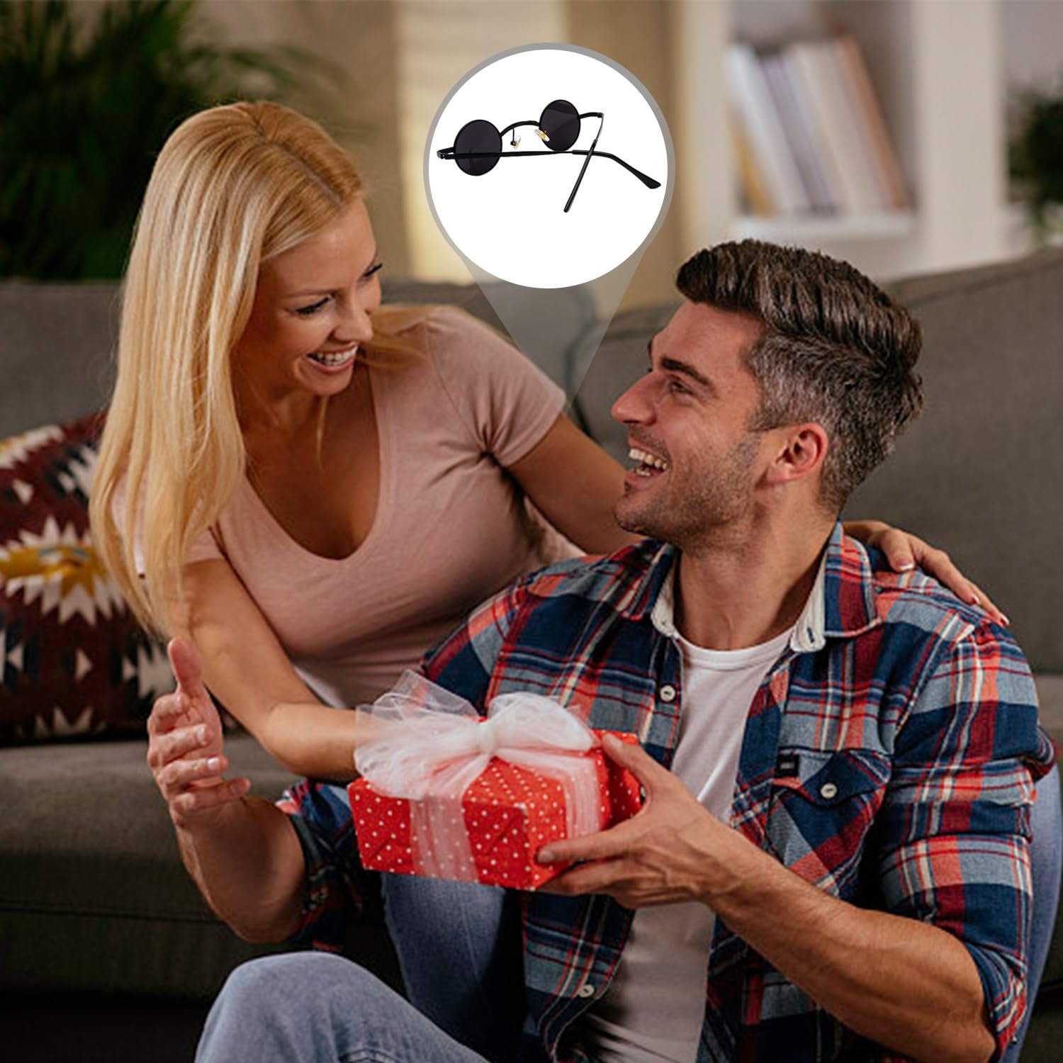 Солнцезащитные очки круглые ZGDEIWGF для мужчин (2 шт. в упаковке), фото №6 Солнцезащитные очки круглые ZGDEIWGF для мужчин (2 шт. в упаковке), фото №6