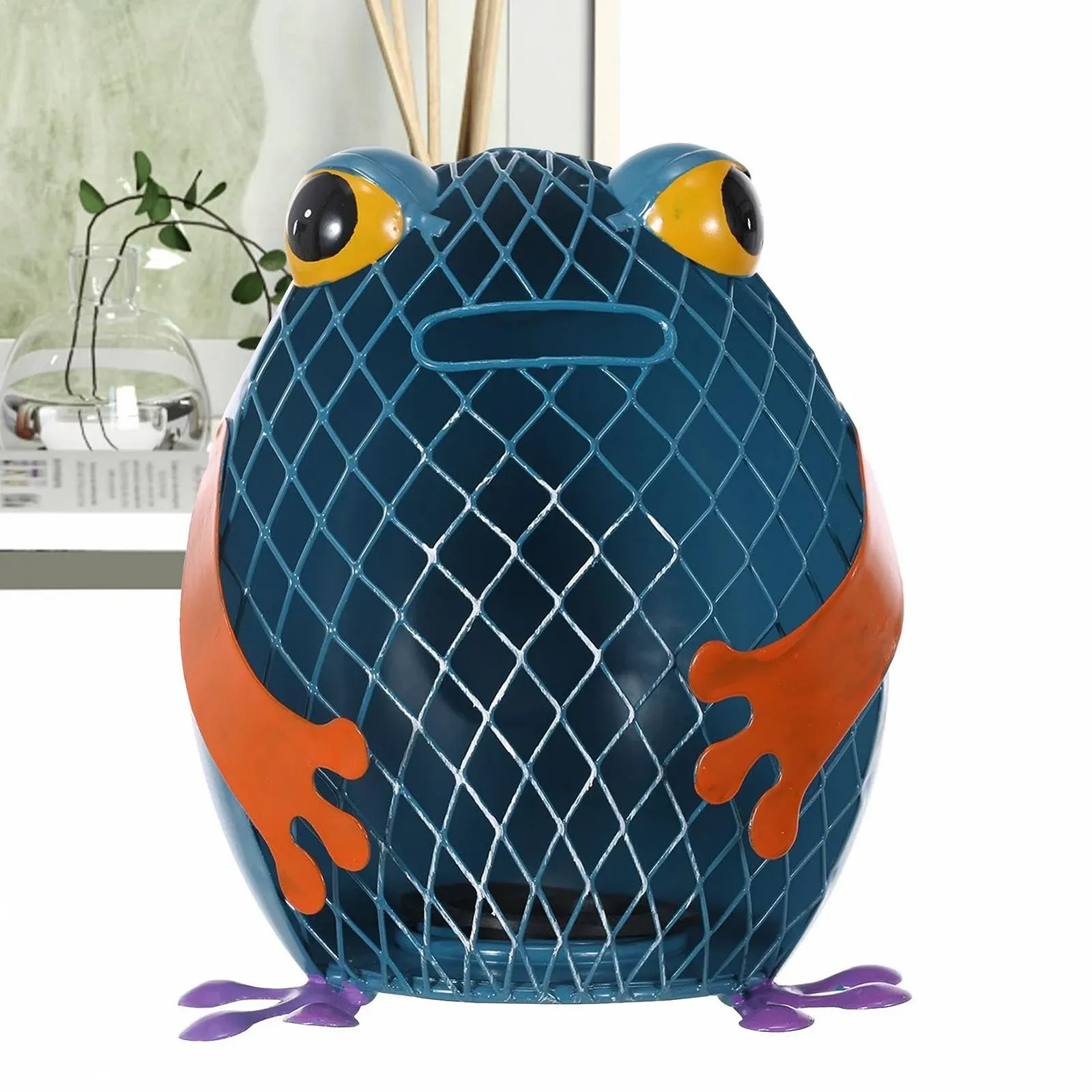 Скарбничка Залізна статуетка Тварини Кіт Жаба з гумовою пробкою, фото №1