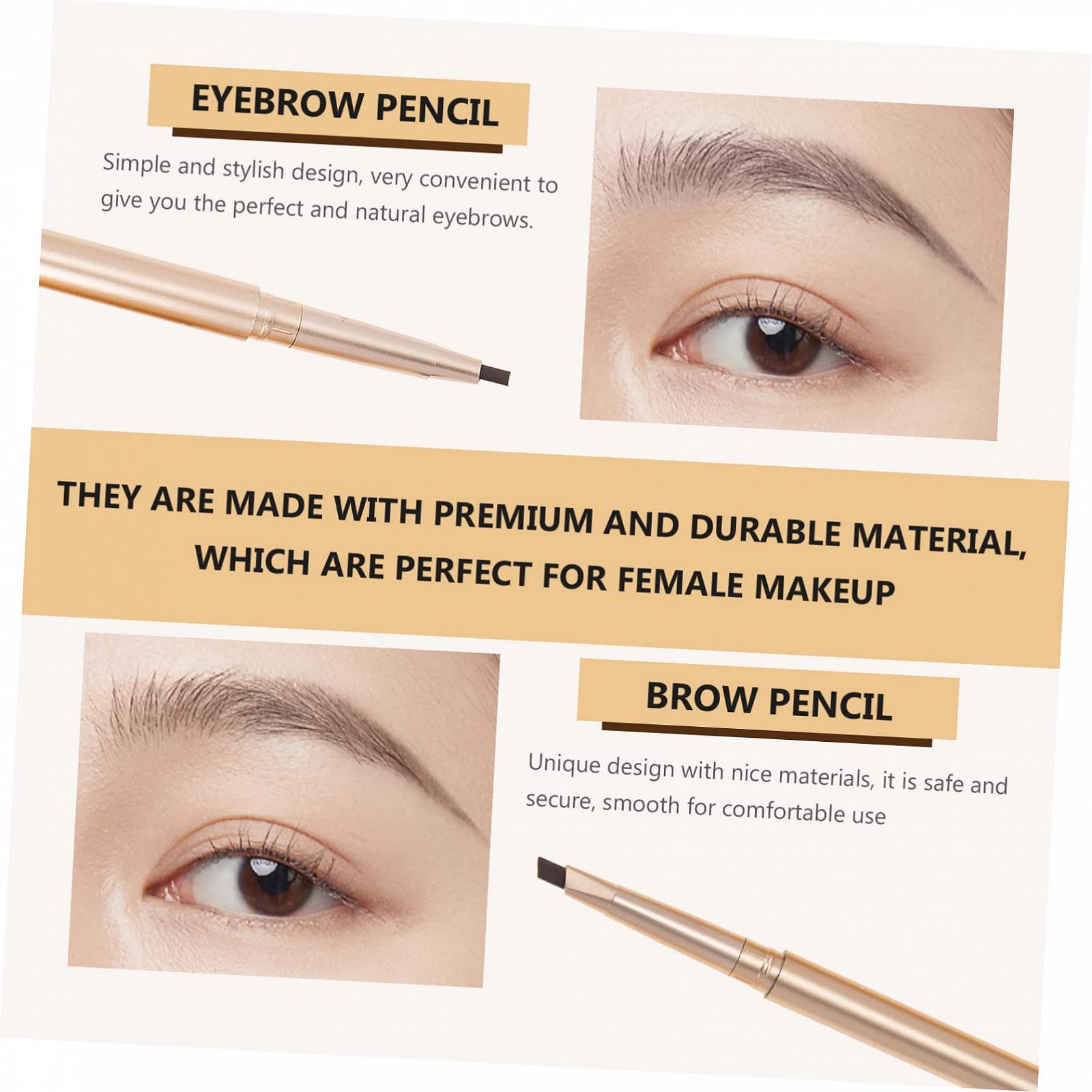 Олівець для брів POPETPOP 3st Двосторонній Чорний, фото №5