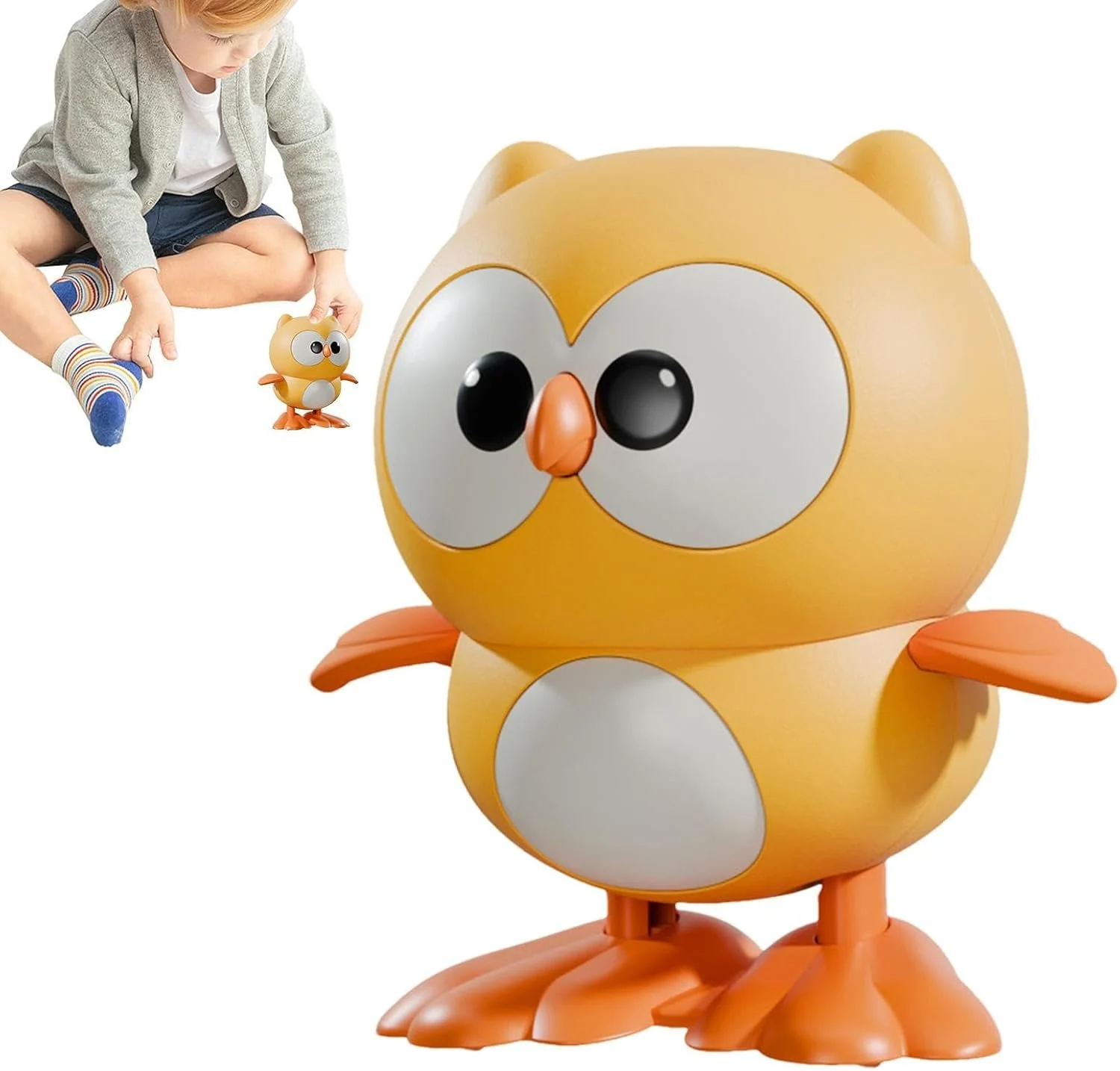 Совенок Хоп Хоп, дитяча іграшка, розвиваюча сова 8,5 см, фото №2