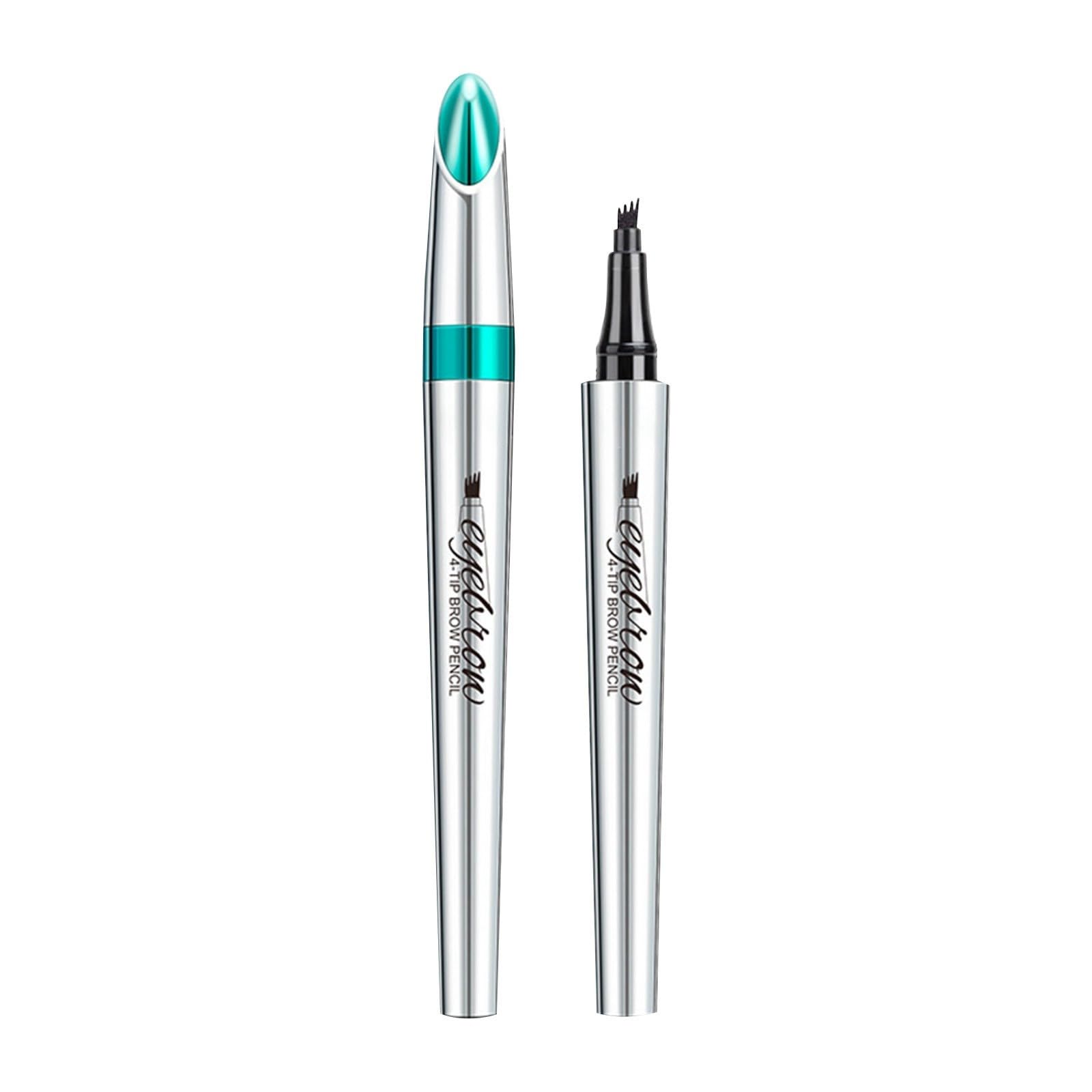 Олівець для брів Anthracite 4 Tips Liquid Eyebrow Microblading Pen Micro 4 Point Long-Lasting Waterproof Natural срібний, фото №1