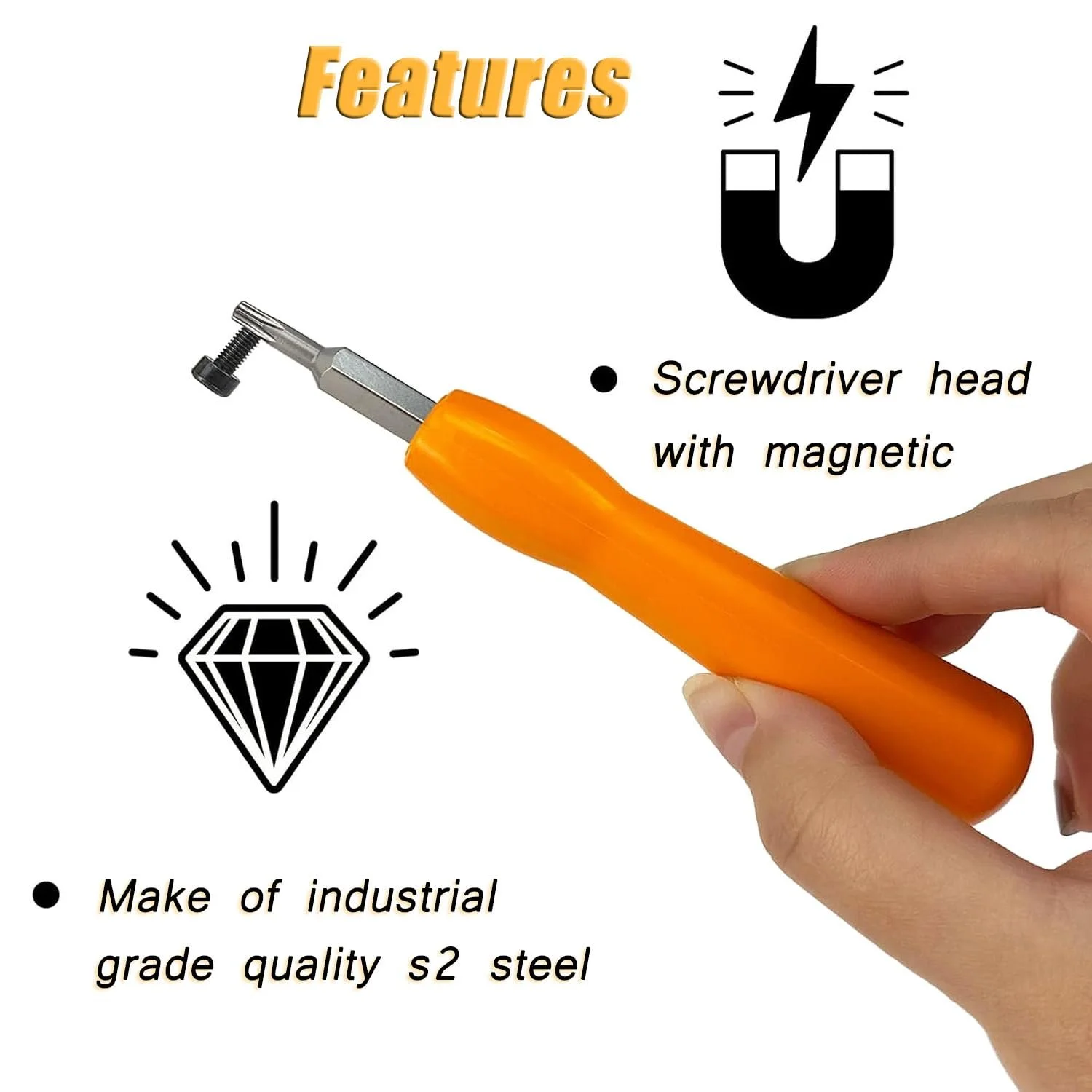 Викрутка для відеодзвінка магнітна двостороння T6 T15 Torx, фото №3