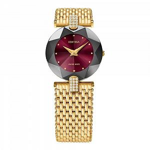 Купить Женские часы XS Jowissa Facet Rhinestone Аналоговый нержавеющая сталь, красный, Браслет - Фото 1 Женские часы XS Jowissa Facet Rhinestone Аналоговый нержавеющая сталь, красный, Браслет - Фото 1