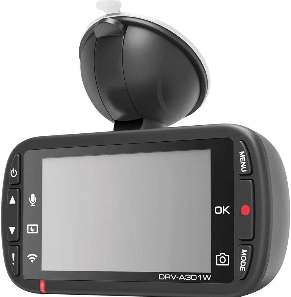 Відеореєстратор Kenwood DRV-A301W / Full HD / 136° / GPS / Wi-Fi / SD slot / Чорний, фото №3