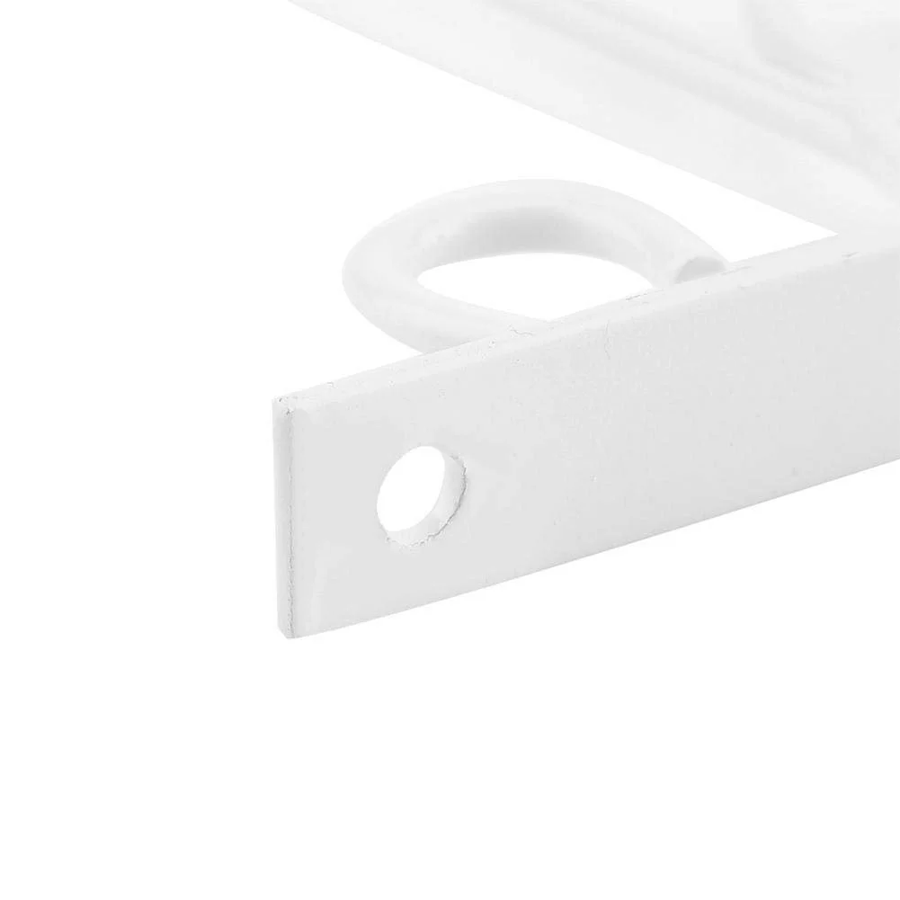 Металева підставка для рослин Jeffergarden настінна залізна з декоративним гачком біла, фото №9