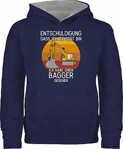 Детское худи Tractor and Co. Entschuldigung dass ich zu sp, Цвет: - Фото 1