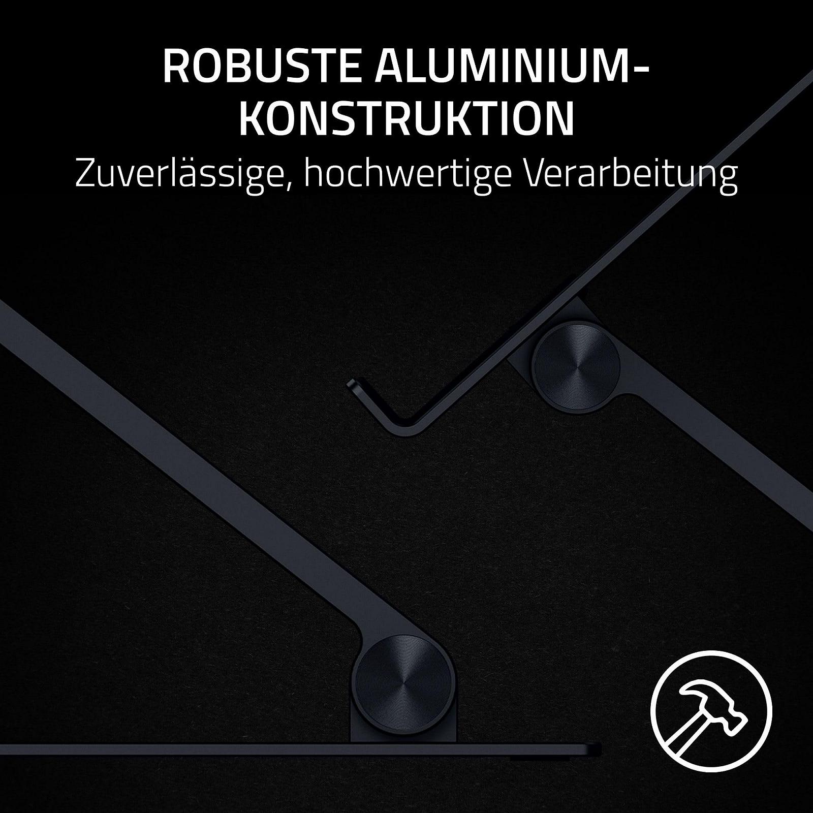 Подставка для ноутбука Razer Регулируемая - Эргономичная регулируемая по высоте подставка для ноутбуков до 18 дюймов (регулируемая по высоте и наклону, прочный алюминий, вентилируемый дизайн) Черный, фото №3